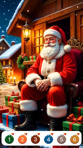 Gameplay screenshot 1 from Christmas Paint by Numbers - Board game