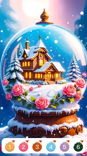 Gameplay screenshot 3 from Christmas Paint by Numbers - Board game